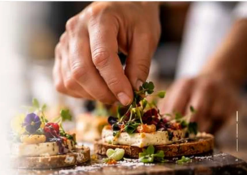 Fotografía de catering gastronómico