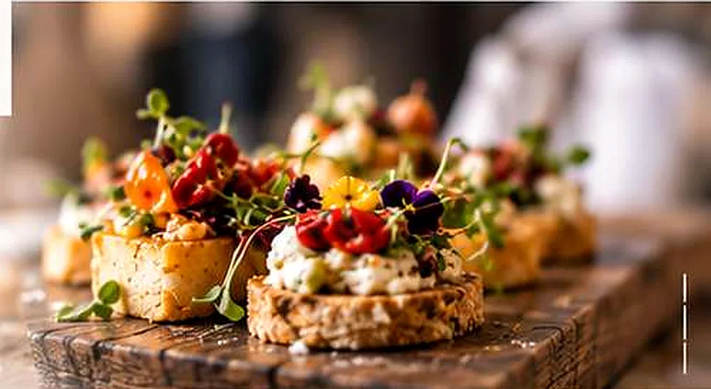 Fotografía de catering gastronómico
